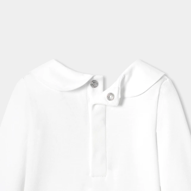 刺繡領片連身衣