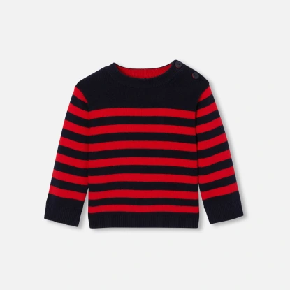 水手風條紋毛衣