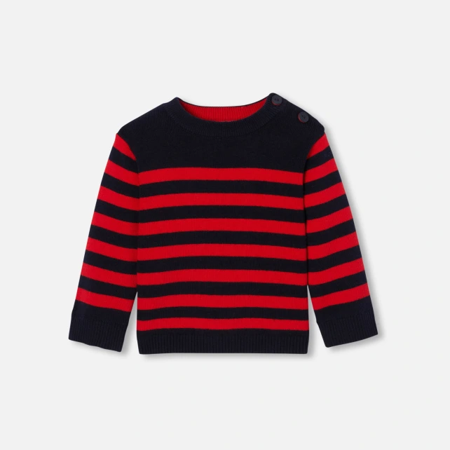 水手風條紋毛衣
