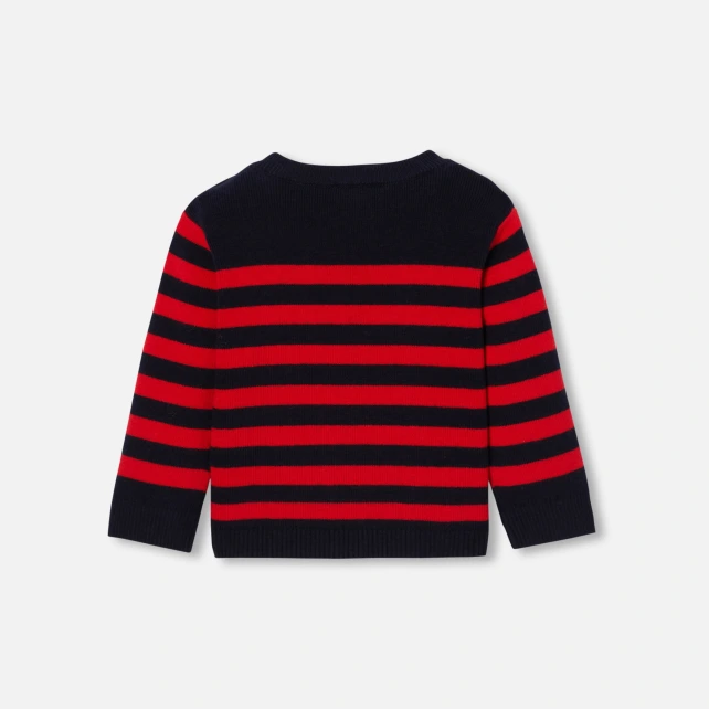 水手風條紋毛衣