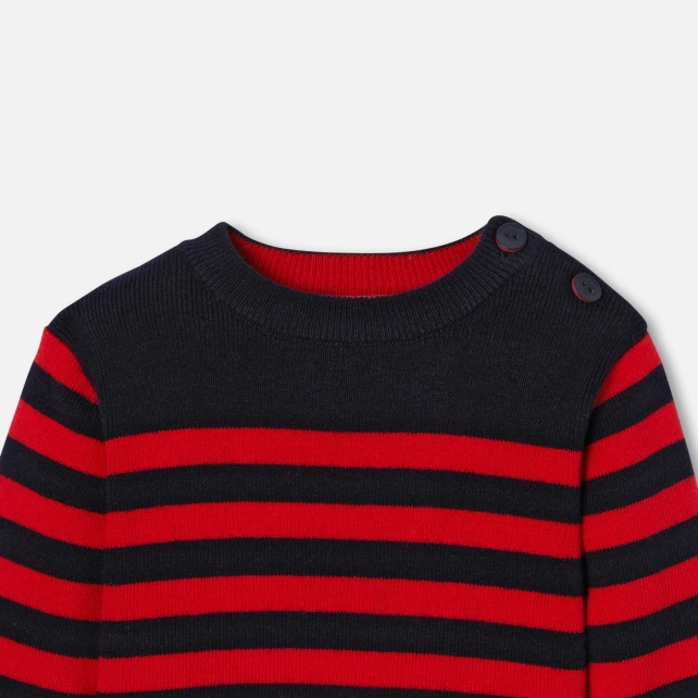 水手風條紋毛衣
