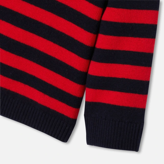 水手風條紋毛衣