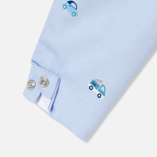 小汽車連身吊帶褲