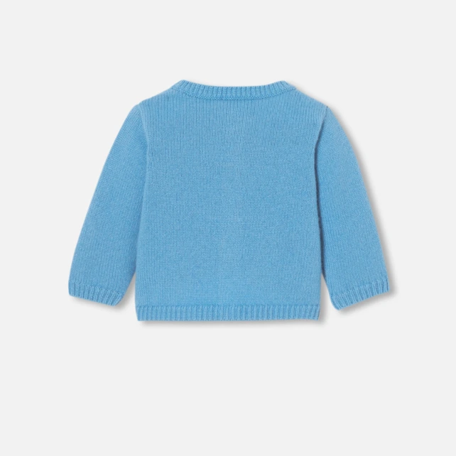 嬰兒羊絨開襟毛衣