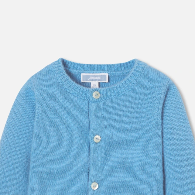 嬰兒羊絨開襟毛衣