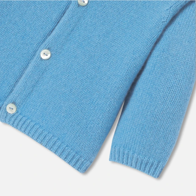 嬰兒羊絨開襟毛衣