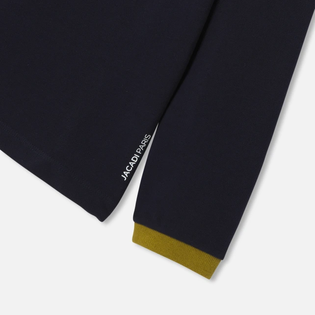 英倫學院風格長袖Polo衫