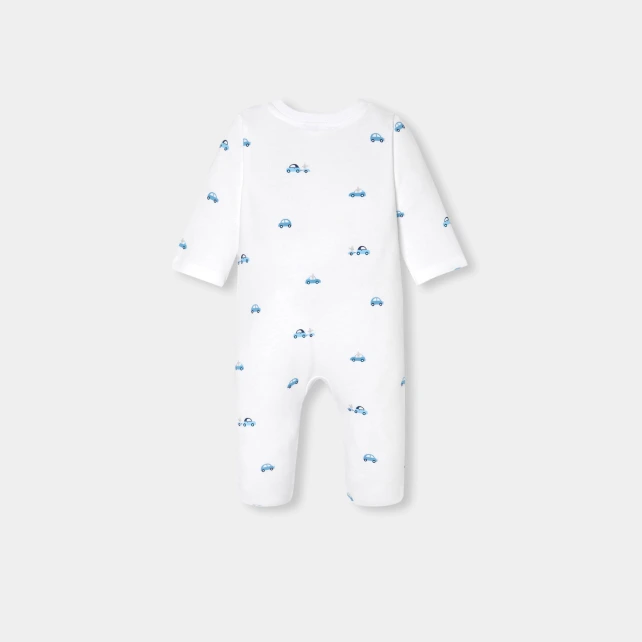 小汽車印花兔裝