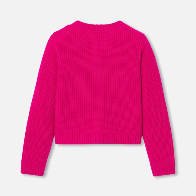 粗針織開襟毛衣