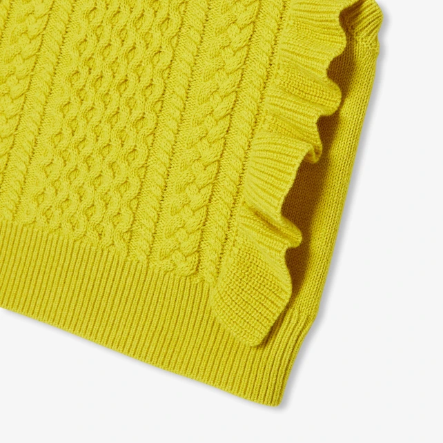 麻花編織羊毛背心