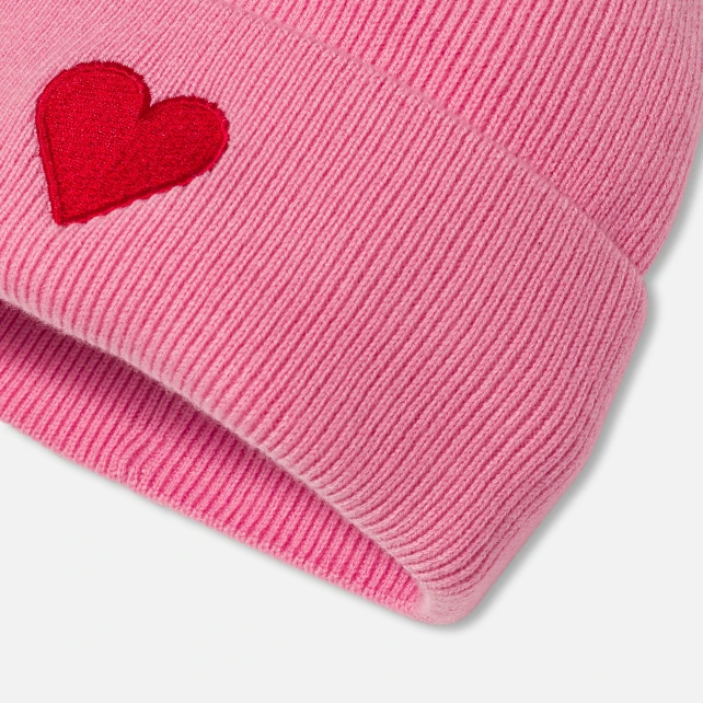愛心針織毛帽