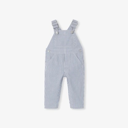 男寶寶條紋吊帶褲