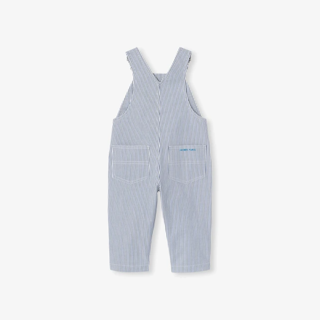 男寶寶條紋吊帶褲