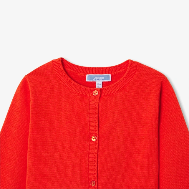 女寶寶平紋針織外套