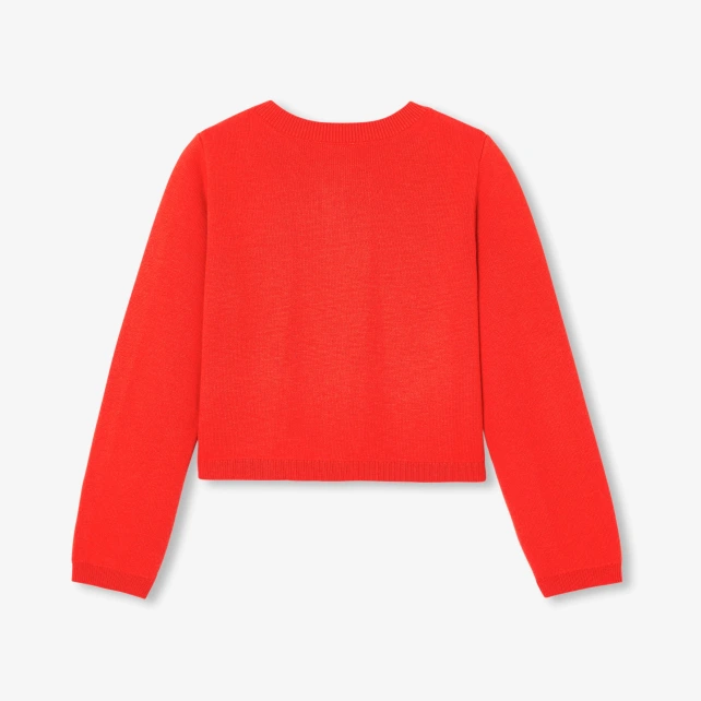 女童短版針織外套