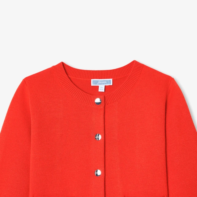 女童短版針織外套