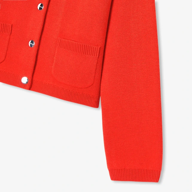 女童短版針織外套