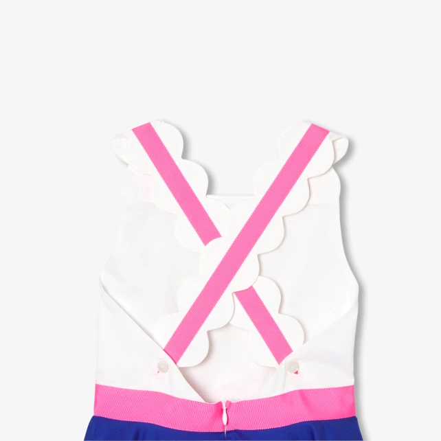 女童別緻肩帶禮服洋裝