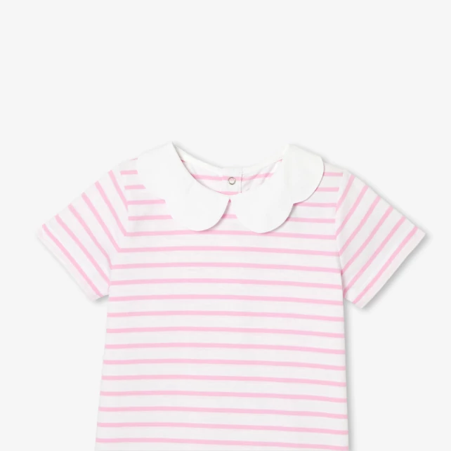 女童條紋Polo衫