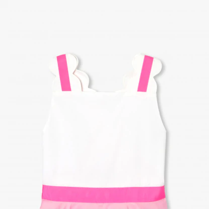 女童別緻肩帶禮服洋裝