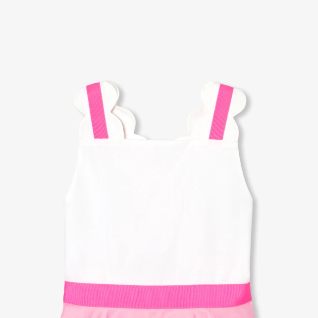 女童別緻肩帶禮服洋裝