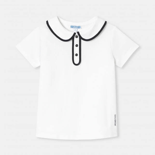女童經典滾邊Polo衫