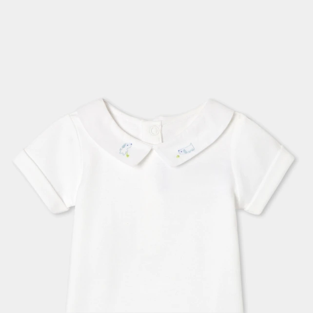 嬰兒短袖連身衣