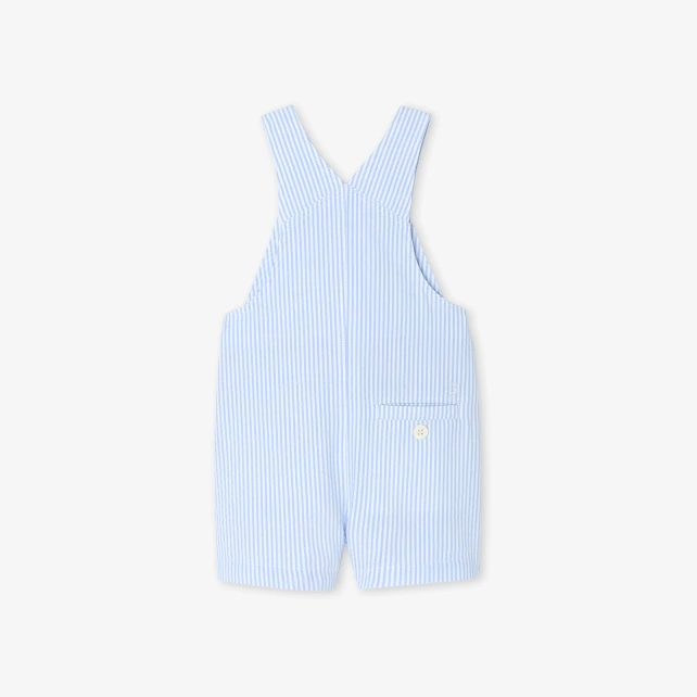 男寶寶泡泡紗吊帶短褲