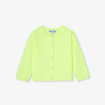 女寶寶棉質開襟線衫