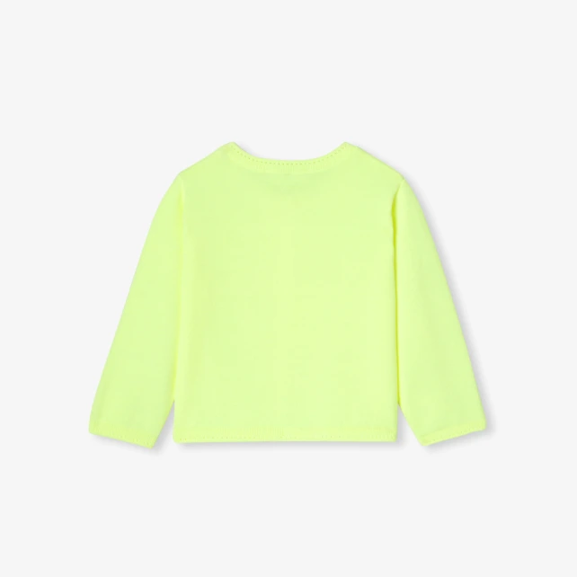 女寶寶棉質開襟線衫