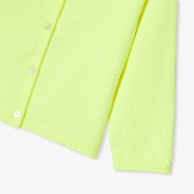 女寶寶棉質開襟線衫