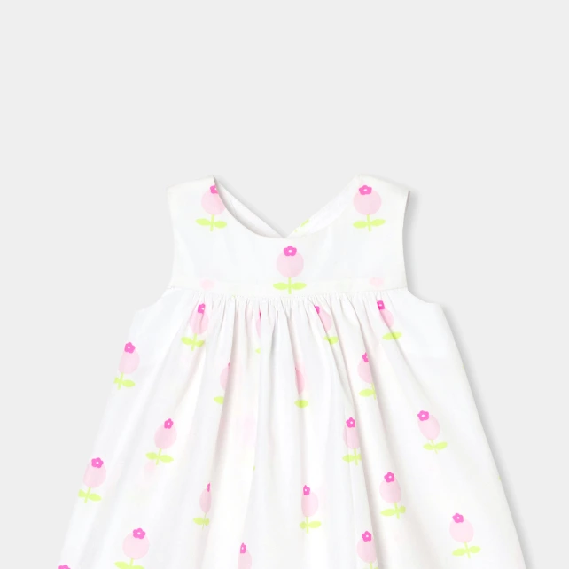 嬰兒花卉印花洋裝