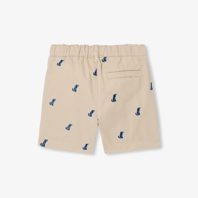 男寶寶斜紋印花短褲