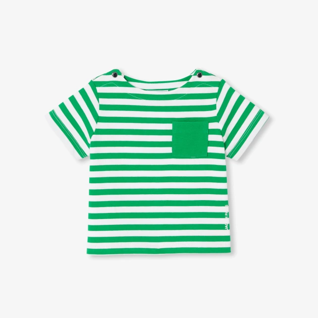 男寶寶海軍條紋短袖T恤