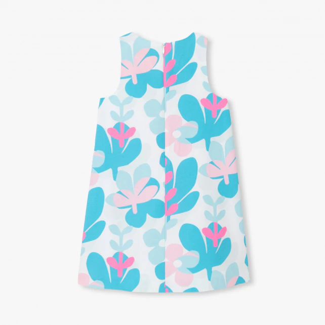 女童花卉印花禮服洋裝