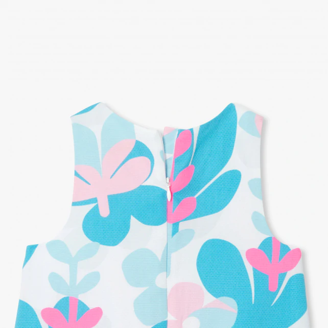 女童花卉印花禮服洋裝