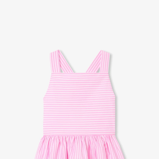 女童後背交叉背心裙