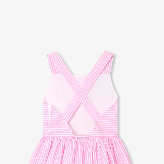 女童後背交叉背心裙