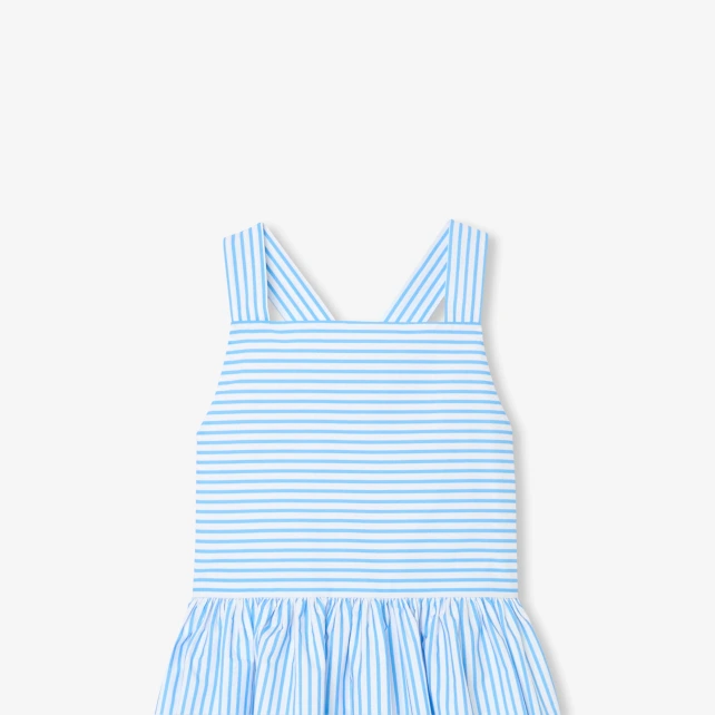 女童後背交叉背心裙