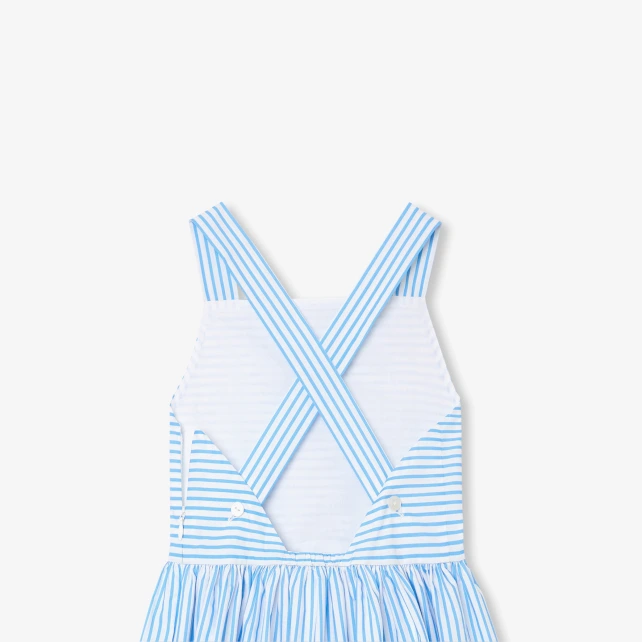 女童後背交叉背心裙