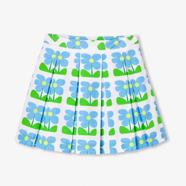 女童府綢百褶裙