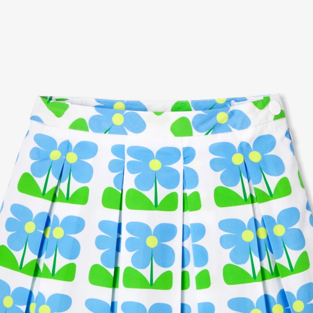 女童府綢百褶裙