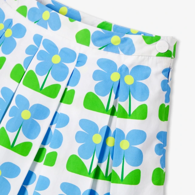 女童府綢百褶裙