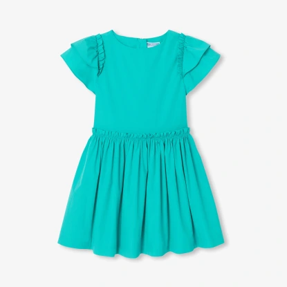 女童棉質府綢洋裝