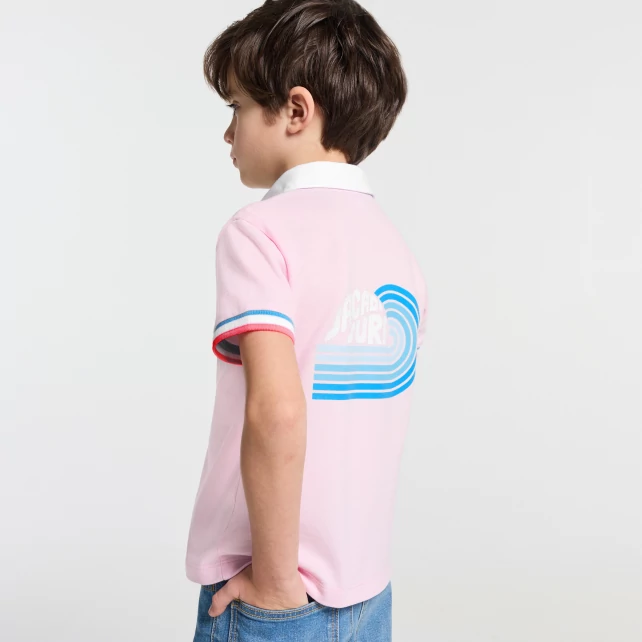 男童船徽圖案Polo 衫