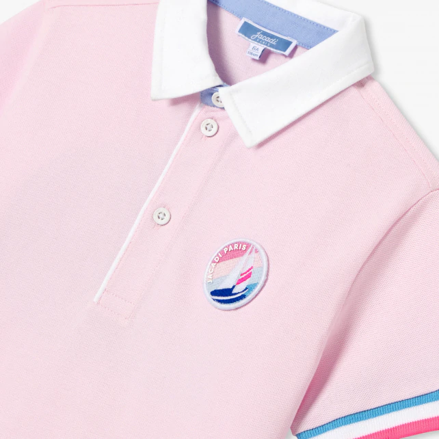 男童船徽圖案Polo 衫