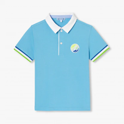 男童船徽圖案Polo 衫