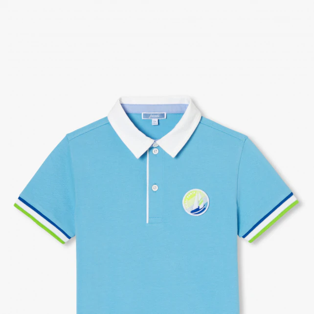 男童船徽圖案Polo 衫