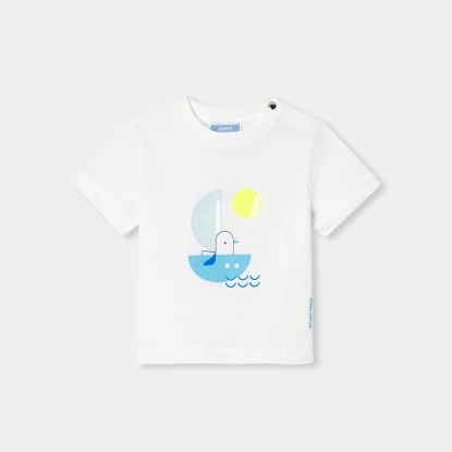 男寶寶海鷗趣味印花T 恤