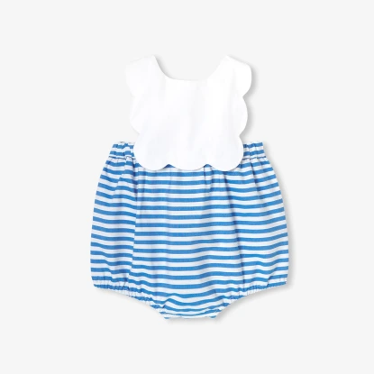 嬰兒水手風條紋連身裝